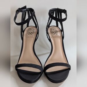 VINCE CAMUTO Daphery Ankle Strap Sandal in Black, Size 7.5 New